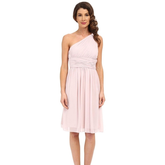 donna morgan one shoulder dress